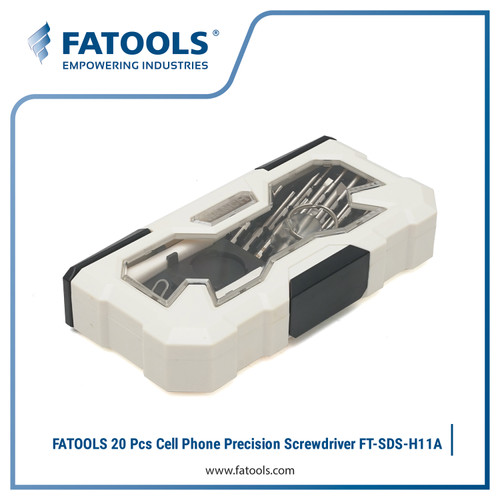 FATOOLS SDS-H11A 20 Pcs Cellphone Precision Screwdriver Obeng HP Kaca