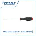 FATOOLS SDEF125 Flat Electrician Screwdriver 1.0X5.5mm Obeng Minus