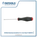 FATOOLS SDEF075 - FLAT ELECTRICIAN SCREWDRIVER SIZE 0.5X3