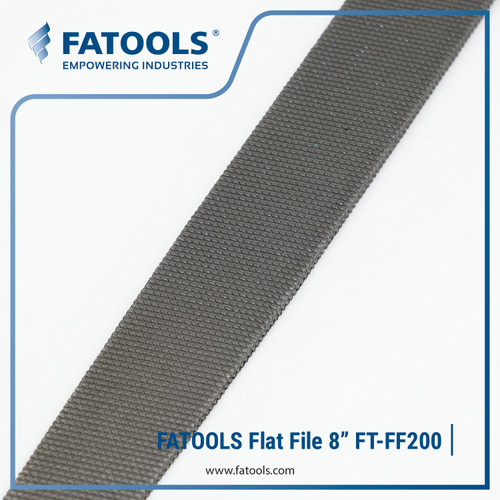 FATOOLS FF200 Flat File W/ Handle 8" Pengikir Kikir Besi Lurus