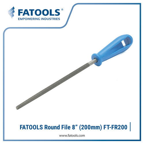 FATOOLS FR200 - ROUND FILE W HANDLE SIZE 8"