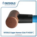 FATOOLS Copper Hammer 2 LBS Palu Tembaga 1kg HCO2F