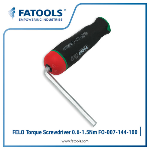 FELO FO-007-144-100 Torque Screwdriver 0.6 ~ 1.5 Nm Gagang Obeng Torsi Fatools