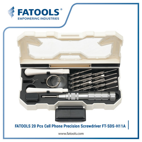 FATOOLS SDS-H11A 20 Pcs Cellphone Precision Screwdriver Obeng HP Kaca