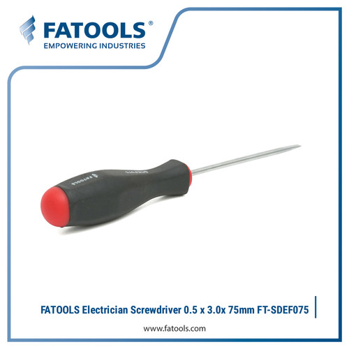 FATOOLS SDEF075 - FLAT ELECTRICIAN SCREWDRIVER SIZE 0.5X3
