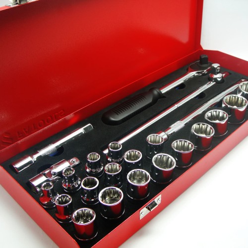 FATOOLS S12925M - 1/2" SOCKET 8-32MM 25PCS 12PT