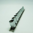 FATOOLS S06913M - 1/4" DR SOCKET SET ON RAIL 13 PC