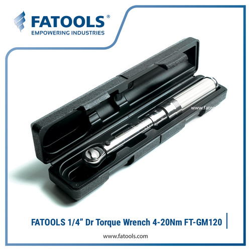 FATOOLS 1/4" Dr Torque Wrench 4-20 Nm Kunci Momen Torsi FT-GM1020