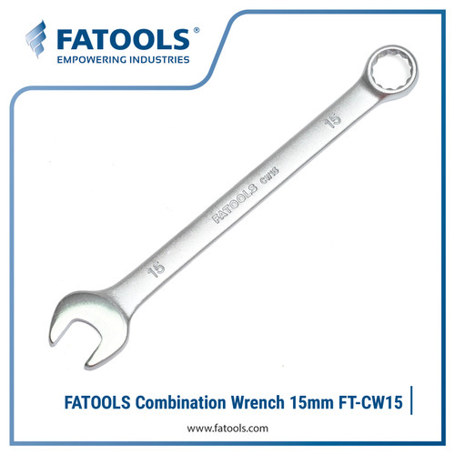FATOOLS CW15 Metric Combination Wrench 15mm Kunci Ring Pas Spanner