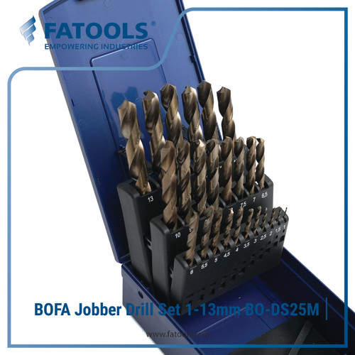 FATOOLS BO-DS25M - BOFA JOBBER DRILL SET SIZE 1-13MM