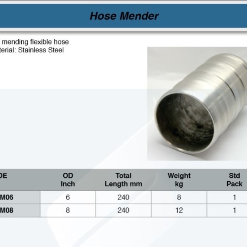 FATOOLS 24HM08 - SS HOSE MENDER SIZE 8"X10