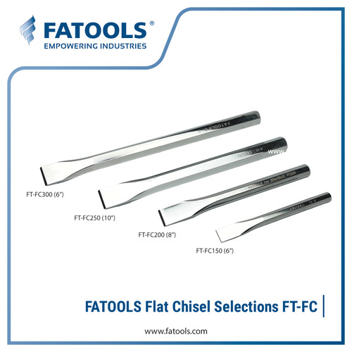 FATOOLS FC250 Flat Chisel 10" Pahat Baja Gepeng
