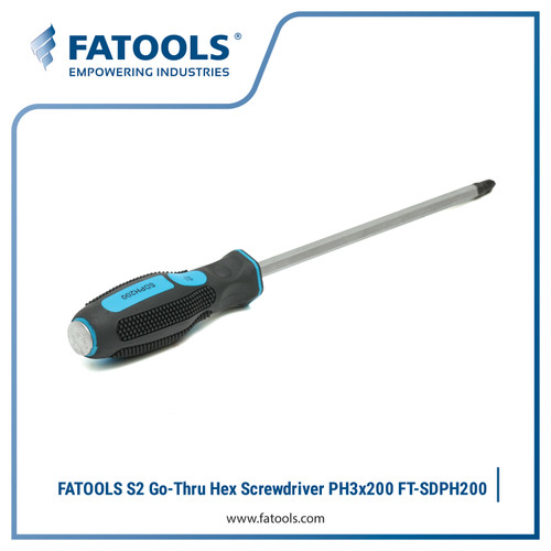 FATOOLS SDPH200 - GO-THRU SCREWDRIVER TIP PHILLIPS SCREWDRIVER #3x200