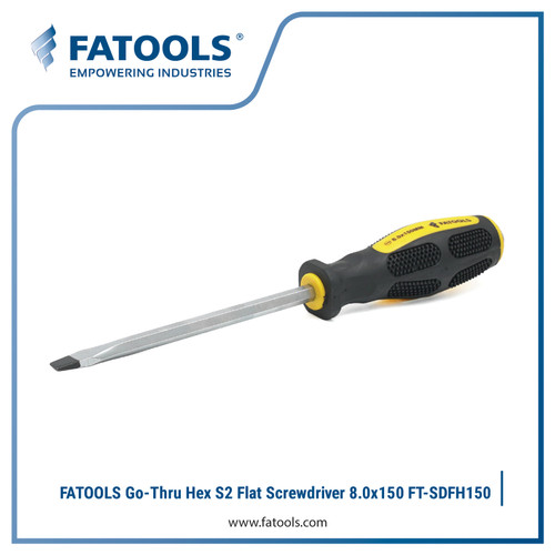 FATOOLS SDFH150 - GO-THRU SCREWDRIVER TIP FLAT SCREWDRIVER 1.2x6x150
