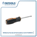 FATOOLS SDFH075 - GO-THRU SCREWDRIVER TIP FLAT SCREWDRIVER 0.8x4x75
