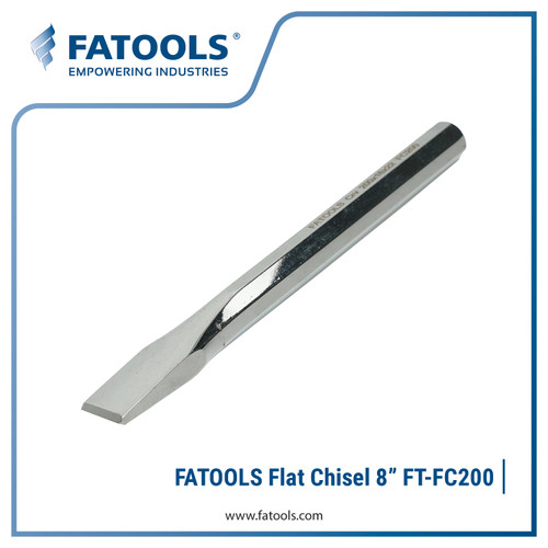 FATOOLS FC200 Flat Chisel 8" Pahat Baja Gepeng