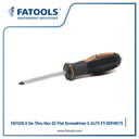 FATOOLS SDFH075 - GO-THRU SCREWDRIVER TIP FLAT SCREWDRIVER 0.8x4x75