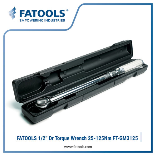 FATOOLS FT-GM3125 1/2" Dr Torque Wrench 25-125 Nm Kunci Momen Torsi