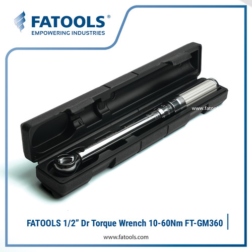 FATOOLS 1/2"Dr Torque Wrench 10-60 Nm Kunci Momen Torsi FT-GM3060