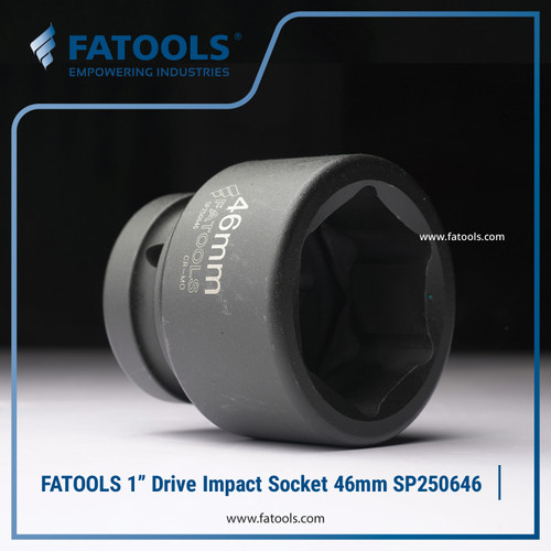 FATOOLS 1" Dr Impact Socket 46mm 6PT Metric Kunci Sock SP250646