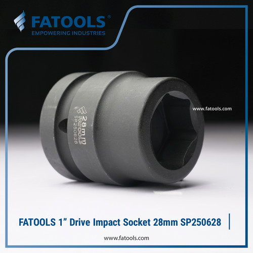 FATOOLS 1" Dr Impact Socket 28mm 6PT Metric Kunci Sock SP250628