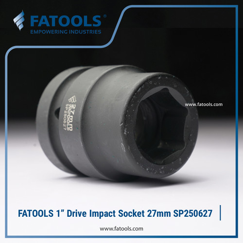 FATOOLS 1" Dr Impact Socket 27mm 6PT Metric Kunci Sock SP250627