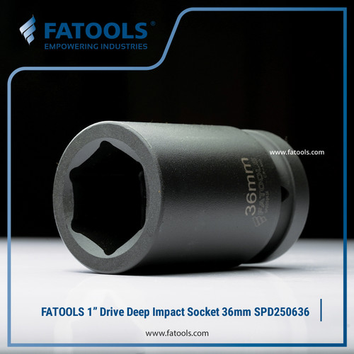 FATOOLS 1" Dr Deep Impact Socket 36mm SPD250636