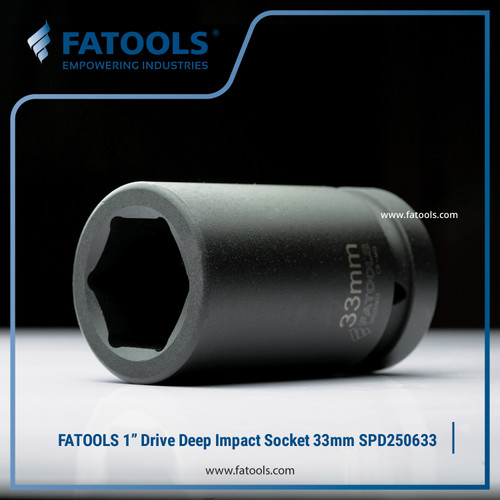 FATOOLS 1" Dr Deep Impact Socket 33mm Kunci Sock Metric SPD250633