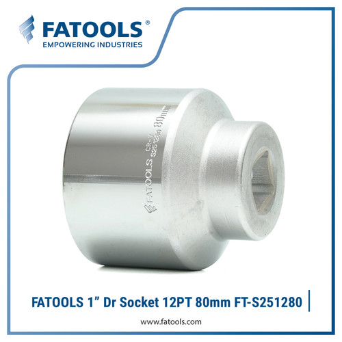 FATOOLS S251280 1" Dr Socket 12PT 80mm Kunci Sock Vanadium