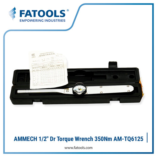 FATOOLS TQ6125A 1/2" Dr Torque Wrench 70-350Nm Kunci Momen Torsi Sock