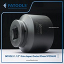 FATOOLS 1.1/2" Dr Impact Socket 95mm 6PT Metric Kunci Sock SP380695