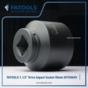 FATOOLS 1.1/2" Dr Impact Socket 90mm 6PT Metric Kunci Sock SP380690