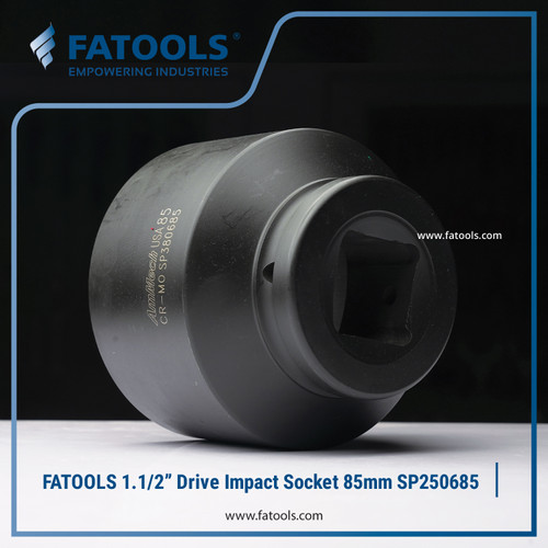 FATOOLS 1.1/2" Dr Impact Socket 85mm 6PT Metric Kunci Sock SP380685