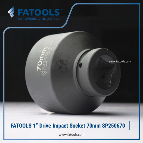 FATOOLS 1" Dr Impact Socket 70mm 6PT Metric Kunci Sock SP250670