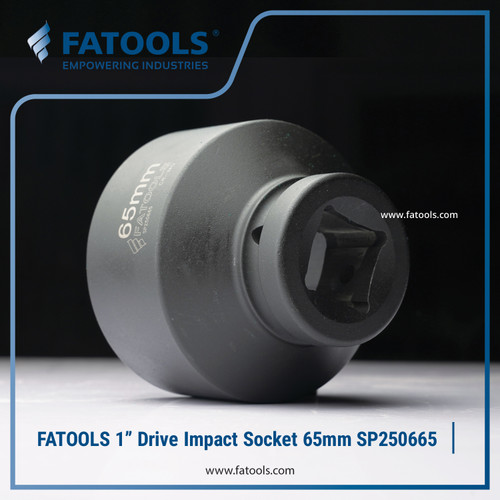 FATOOLS 1" Dr Impact Socket 65mm 6PT Metric Kunci Sock SP250665