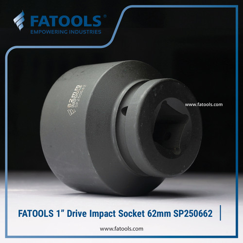 FATOOLS 1" Dr Impact Socket 62mm 6PT Metric Kunci Sock SP250662