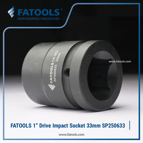 FATOOLS 1" Dr Impact Socket 33mm 6PT Metric Kunci Sock SP250633