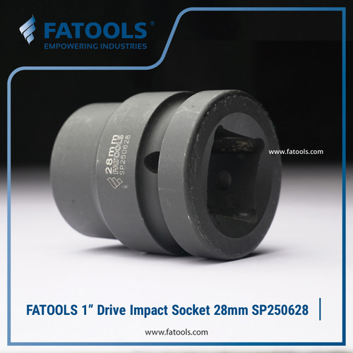 FATOOLS 1" Dr Impact Socket 28mm 6PT Metric Kunci Sock SP250628