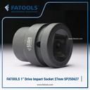 FATOOLS 1" Dr Impact Socket 27mm 6PT Metric Kunci Sock SP250627