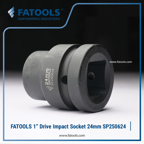 FATOOLS 1" Dr Impact Socket 24mm 6PT Metric Kunci Sock SP250624