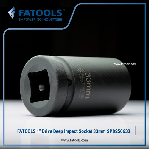 FATOOLS 1" Dr Deep Impact Socket 33mm Kunci Sock Metric SPD250633