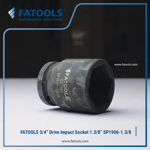 FATOOLS S1906-1.3/8 - 3/4" IMPACT SOCKET 6PT IMPERIAL SIZE 1.3/8"