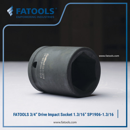 FATOOLS 3/4" Dr IMPACT SOCKET 1.3/16" 6PT IMPERIAL S1906-1.3/16 Sock
