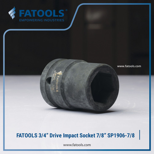 FATOOLS 3/4" Dr IMPACT SOCKET 7/8" 6PT IMPERIAL Kunci Sock SP1906-7/8