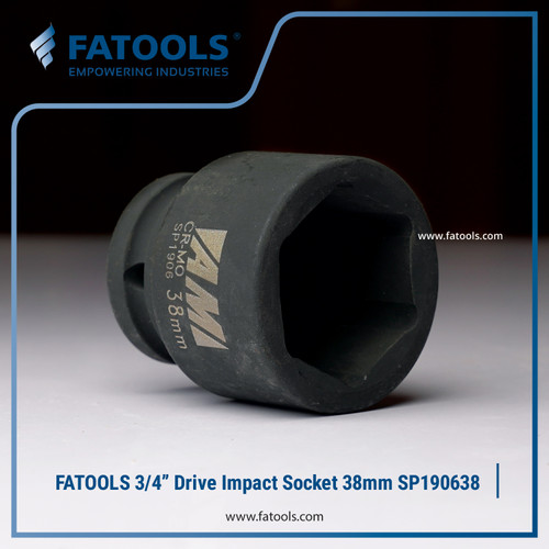 FATOOLS 3/4" IMPACT SOCKET 38mm 6PT Kunci Sock SP190638