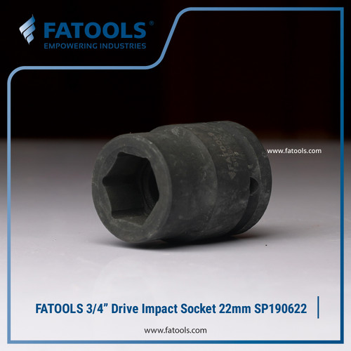 FATOOLS 3/4" DR IMPACT SOCKET 22MM 6PT SP190622