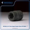 FATOOLS 3/4" DR IMPACT SOCKET 22MM 6PT SP190622