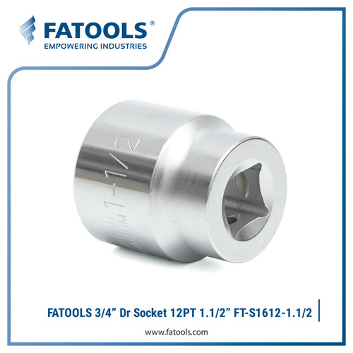 FATOOLS S1612-1.1/2 - 3/4" SOCKET 6PT 12PT IMPERIAL SIZE 1.1/2"