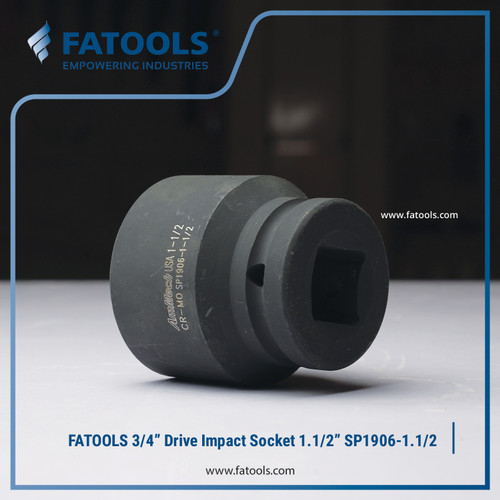 FATOOLS S1906-1.1/2 - 3/4" IMPACT SOCKET 6PT IMPERIAL SIZE 1.1/2"