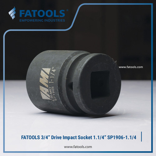 FATOOLS S1906-1.1/4 - 3/4" IMPACT SOCKET 6PT IMPERIAL SIZE 1.1/4"